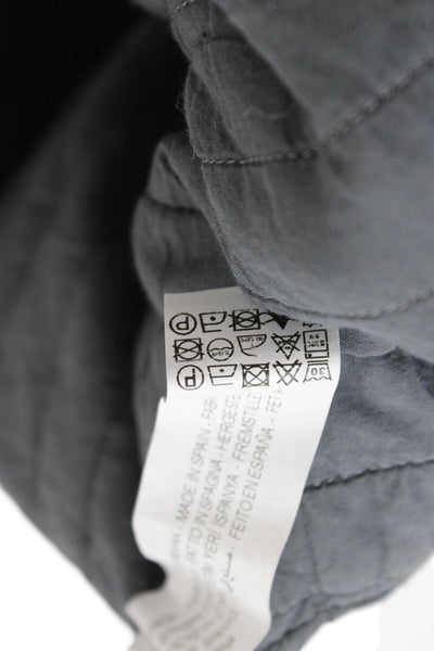 Zara Girls Polka Dote Button Up Jacket Gray Size 2-3