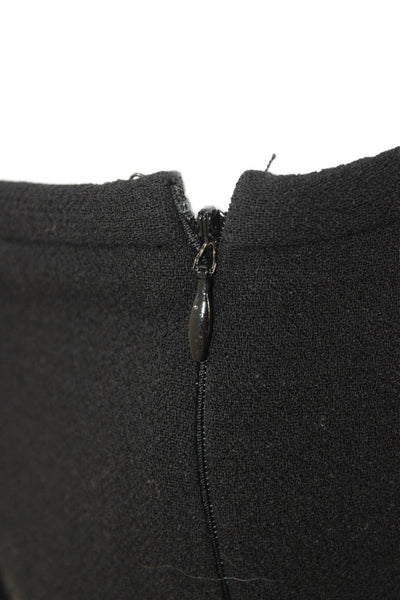 Michael Kors Womens Ankle Dress Pants Black Virgin Wool Size 8