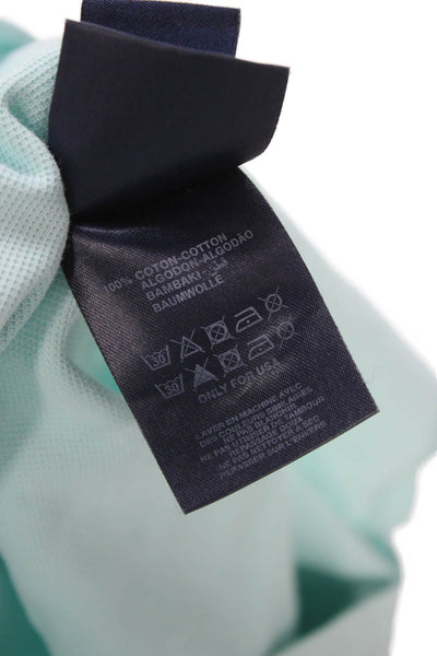 Vilebrequin Mens Light Blue Cotton Collared Polo Short Sleeve Size L