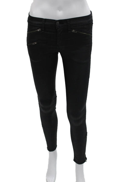 Rag & Bone Jean Women Ankle Skinny Black Jeans Size 25
