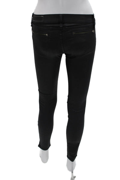 Rag & Bone Jean Women Ankle Skinny Black Jeans Size 25