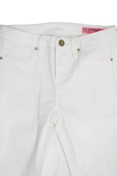 Blank NYC Childrens Girls Spray On Skinny Leg Jeans White Size 12