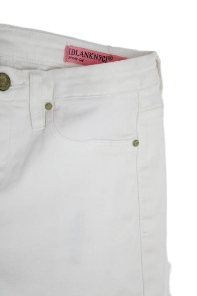 Blank NYC Childrens Girls Spray On Skinny Leg Jeans White Size 12