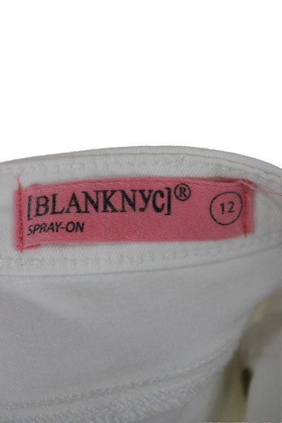 Blank NYC Childrens Girls Spray On Skinny Leg Jeans White Size 12