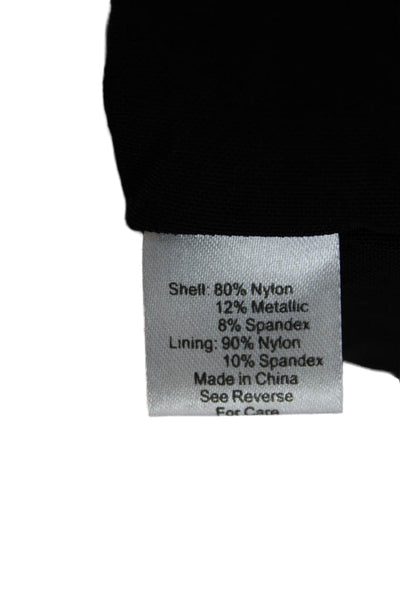 Parker Women Bodycon Sweater Dress Black Silk Long Sleeve Short Size S