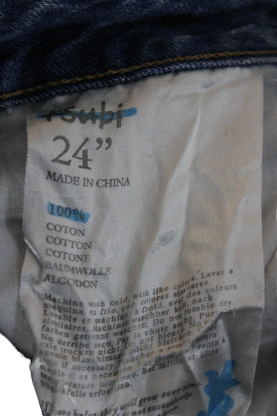 Ksubi Womens Boyfriend Mom Jeans Light Blue High Rise Inseam 32 Size 24