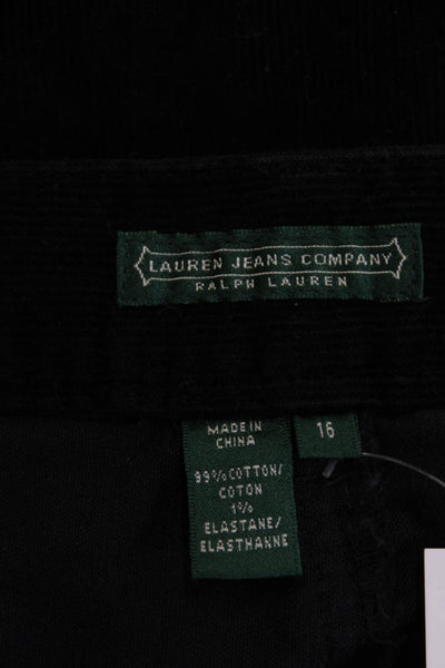 Lauren Jeans Company Women Black 90s Pants Plus Size 16
