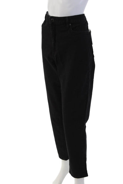 Lauren Ralph Lauren Women Plus Ankle Cropped Black High Rise Jeans Size 16