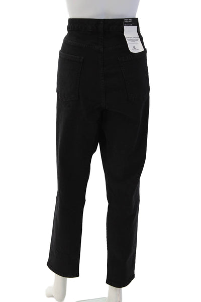 Lauren Ralph Lauren Women Plus Ankle Cropped Black High Rise Jeans Size 16