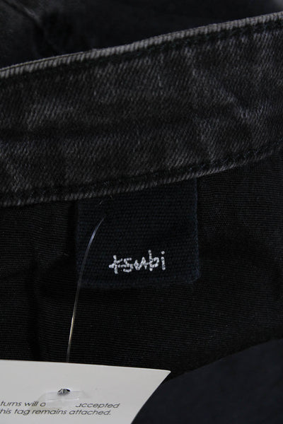 Ksubi Mens High Rise Skinny Tapered Jeans Dark Gray Button Fly Size 32