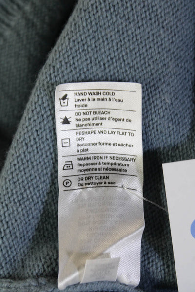 Vince Unisex Light Blue Pullover Sweater Wool Cashmere Blend Size S