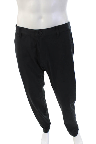 Rhone Mens Dress Pants Black Button Polyester Size 33