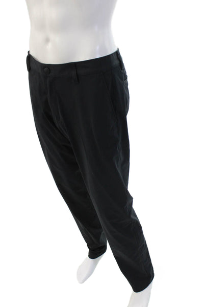 Rhone Mens Dress Pants Black Button Polyester Size 33