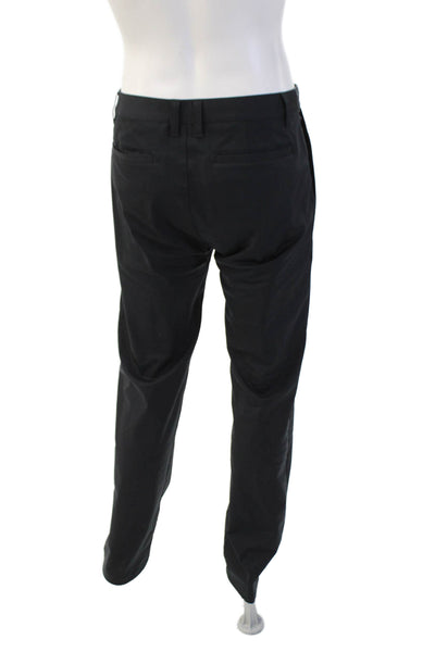 Rhone Mens Dress Pants Black Button Polyester Size 33