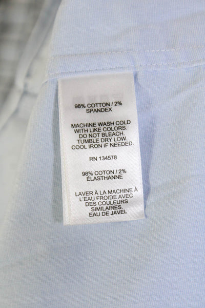 Vineyard Vines Mens Button-Down Collared Long Sleeve Light Blue Cotton Size L