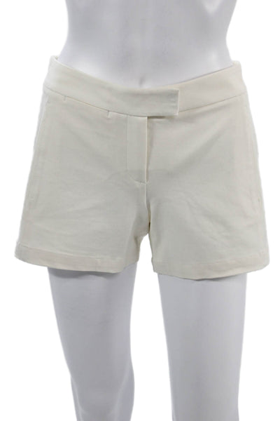 Theory Unisex White Hook & Eye Shorts Size 0