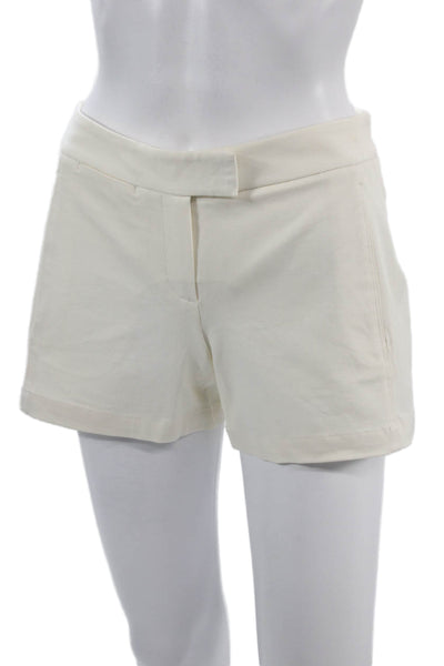 Theory Unisex White Hook & Eye Shorts Size 0