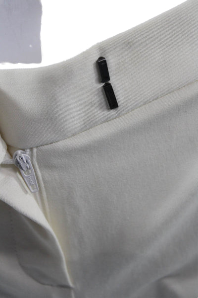 Theory Unisex White Hook & Eye Shorts Size 0
