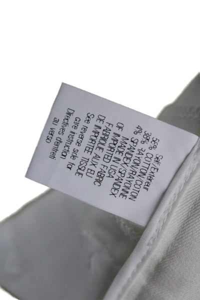 Theory Unisex White Hook & Eye Shorts Size 0