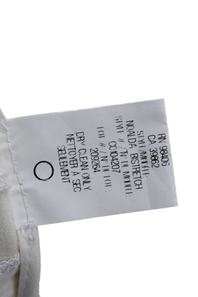 Theory Unisex White Hook & Eye Shorts Size 0