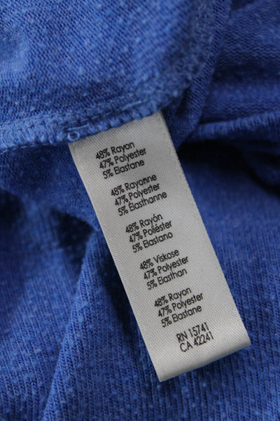 PJ Salvage Womens Pullover Sweatshirt Blue Crew Neck Long Sleeve Size L