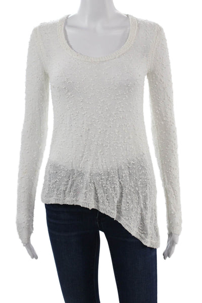 Rag & Bone Unisex Pullover Sweater White Long Sleeve Round Neck Size XS