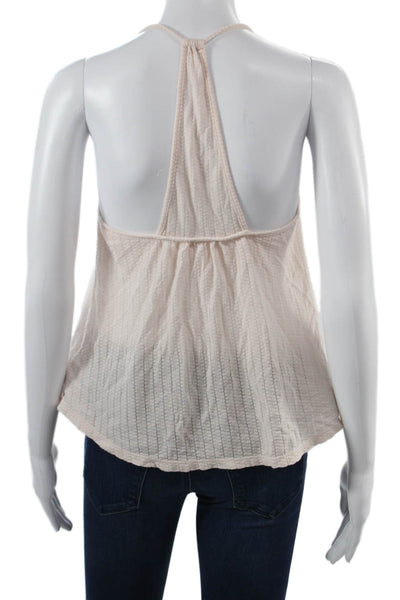 Eberjey Women Camisole Beige Cotton Spandex Bohemian Sleeveless Size M