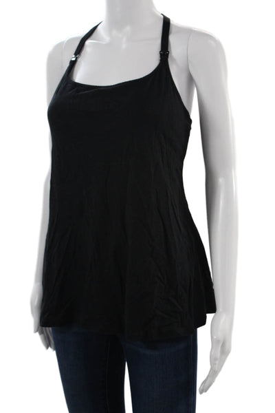 Cosabella Women Black Camisole Pima Cotton Modal Sleeveless Buckle Size S