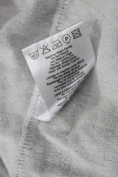 Seraphine Women Maternity Wrap Sweatshirt Gray Long Sleeve Crew Neck Size S