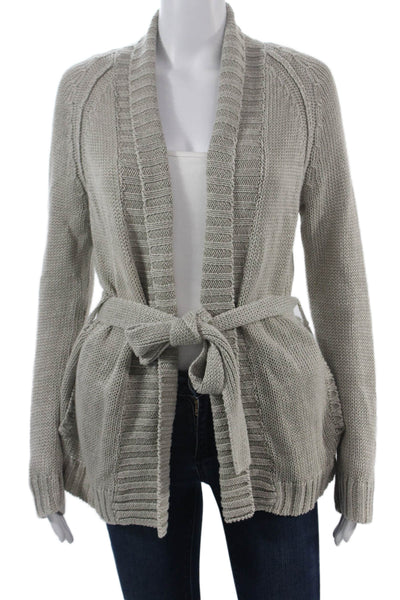 Steven Alan Unisex Gray Linen Cardigan Sweater Long Sleeve Size S