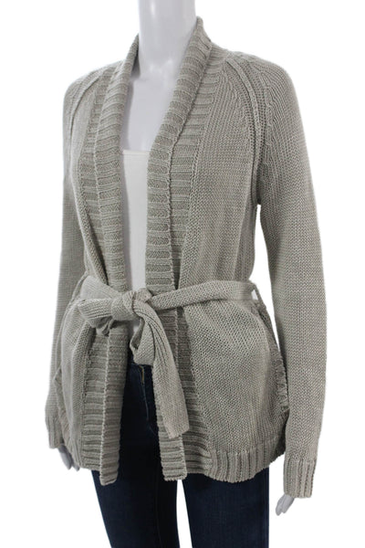 Steven Alan Unisex Gray Linen Cardigan Sweater Long Sleeve Size S