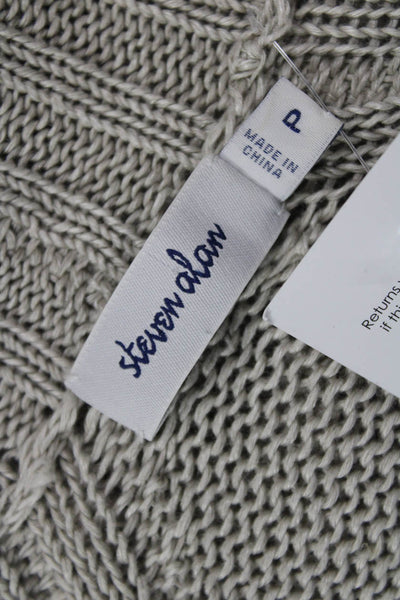 Steven Alan Unisex Gray Linen Cardigan Sweater Long Sleeve Size S