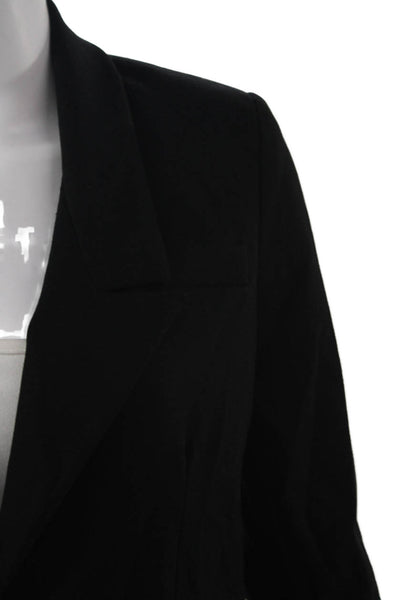 Elizabeth & James Unisex Black Collared Button Blazer Long Sleeve Size 0