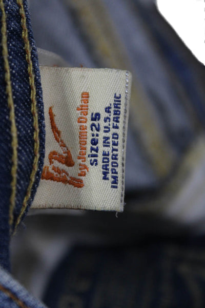 Citizens of Humanity Unisex Blue Cotton Beach Shorts Button Size 25