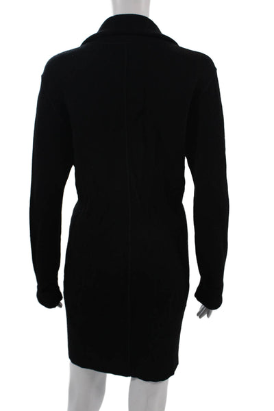 Strenesse Gabriele Strehle Women Sweater Dress Black Long Sleeve Wool Size 8