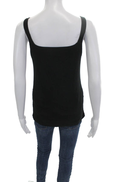 Uniqlo Women Basic Black Square Neck Sleeveless Camisole Size L