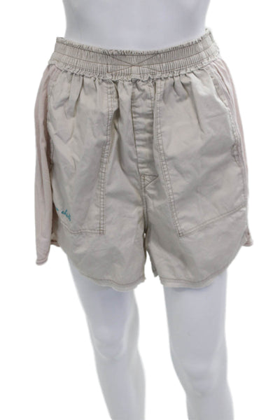 Intimately Free People Unisex Beige Bohemian 100% Cotton Shorts Size S