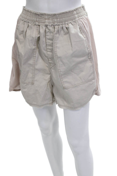 Intimately Free People Unisex Beige Bohemian 100% Cotton Shorts Size S