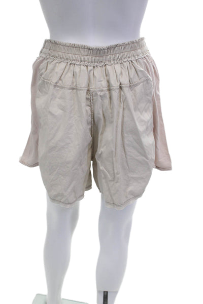 Intimately Free People Unisex Beige Bohemian 100% Cotton Shorts Size S