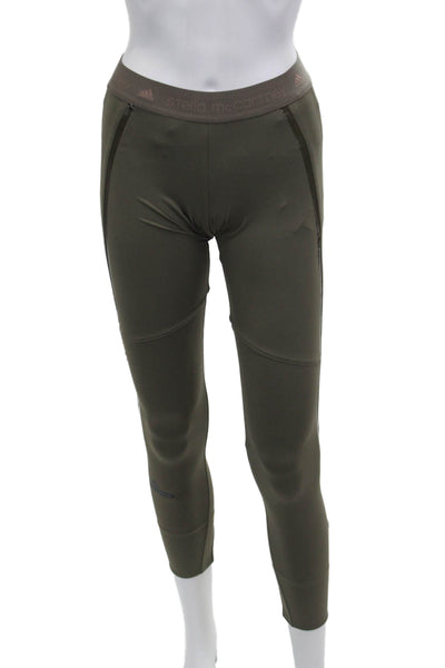 Stella McCartney Womens Ankle Jeggings Army Green Size XS