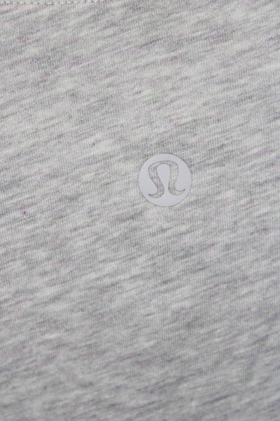 Lululemon Women Basic Gray Long Sleeve T-Shirt Size 6