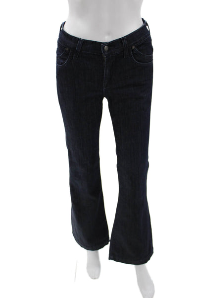 Citizens of Humanity Women Flared Wide Leg Jeans Dark Blue Mid-Rise Size 26