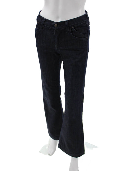 Citizens of Humanity Women Flared Wide Leg Jeans Dark Blue Mid-Rise Size 26