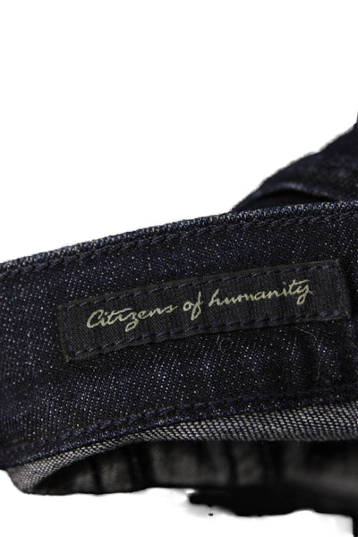 Citizens of Humanity Women Flared Wide Leg Jeans Dark Blue Mid-Rise Size 26