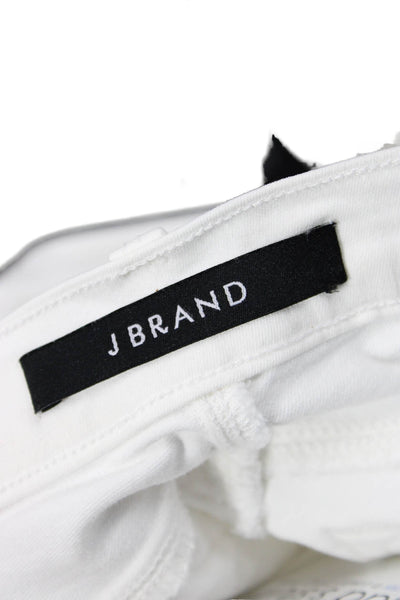 J Brand Womens Skinny Ankle White Jeans Mid Rise Size 26