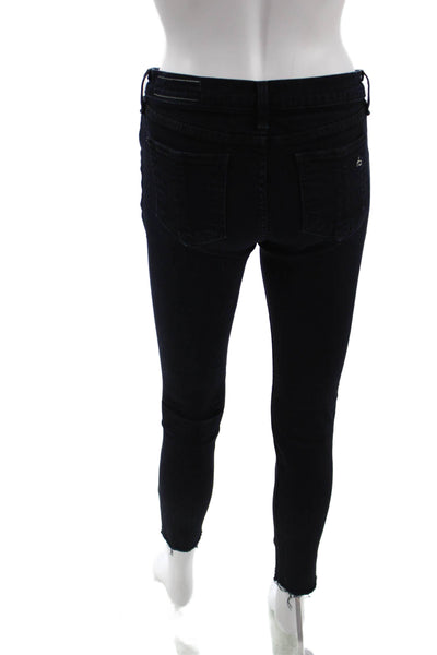 Rag & Bone Women Ankle Skinny Black Jeans Size 26