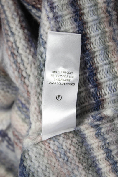 Splendid Unisex Cardigan Striped Beige Button Long Sleeve Round Neck Size L