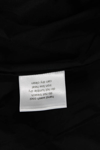 Three Graces London Women A-Line Black Cotton Dress Square Neck Size 8