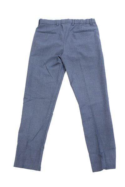 Leo & Zachary Childrens Boys Striped Dress Pants Blue Size 18