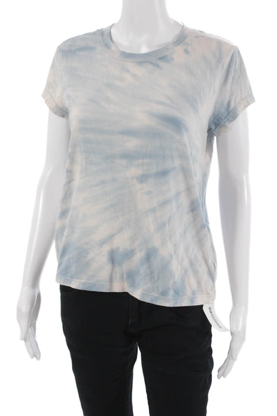 Splendid Womens Basic Light Blue Crew Neck Short Sleeve T-Shirt Size S